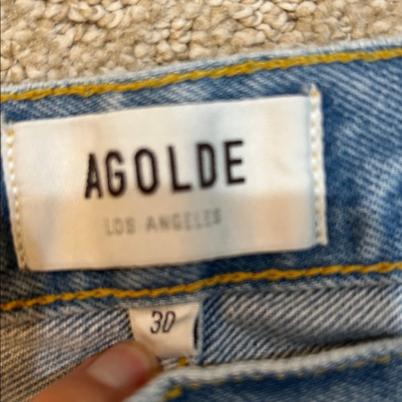 Agolde Parker Relaxed High Rise Straight Jeans in Swapmeet 30 - Picture 8 of 14
